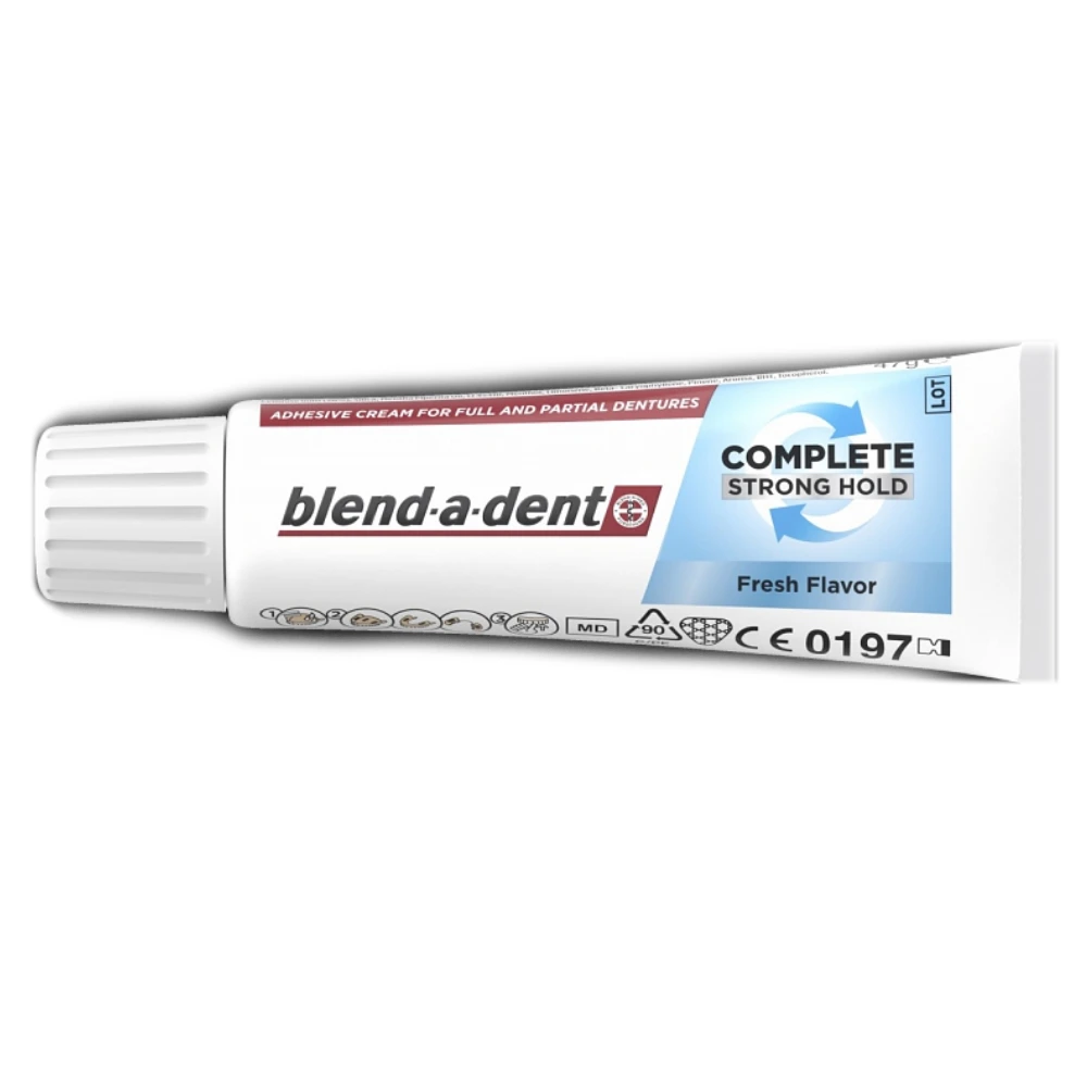 Blend-a-dent Complete, pričvrstilna krema za zobne proteze - original (47 ml)